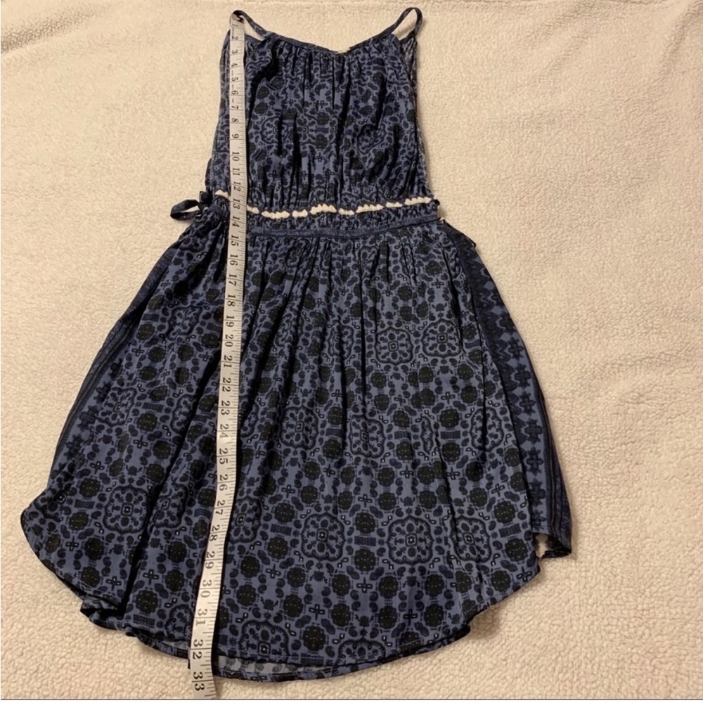 Free People Midsummer’s Day Tunic Blue Mini Dress Tank Top - Picture 8 of 13